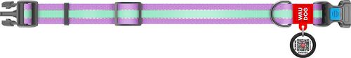 Show full view: WAUDOG Glow in the Dark QR Passport Nylon Standard Dog Collar, Purple, X-Large: 13 3/4 to 22 3/4-in neck, 1-in wide slide 2 of 8
