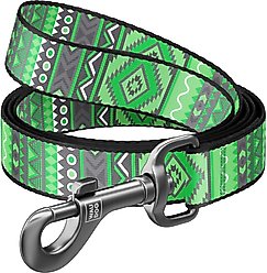 WAUDOG Nylon dog leash, Etno Green, Large