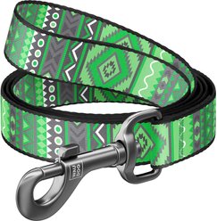 WAUDOG Nylon dog leash, Etno Green, Medium