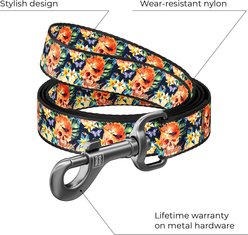 WAUDOG Nylon Dog Leash, Glamorous Skulls, Large slide 2 of 6