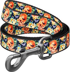 WAUDOG Nylon Dog Leash, Glamorous Skulls, Small