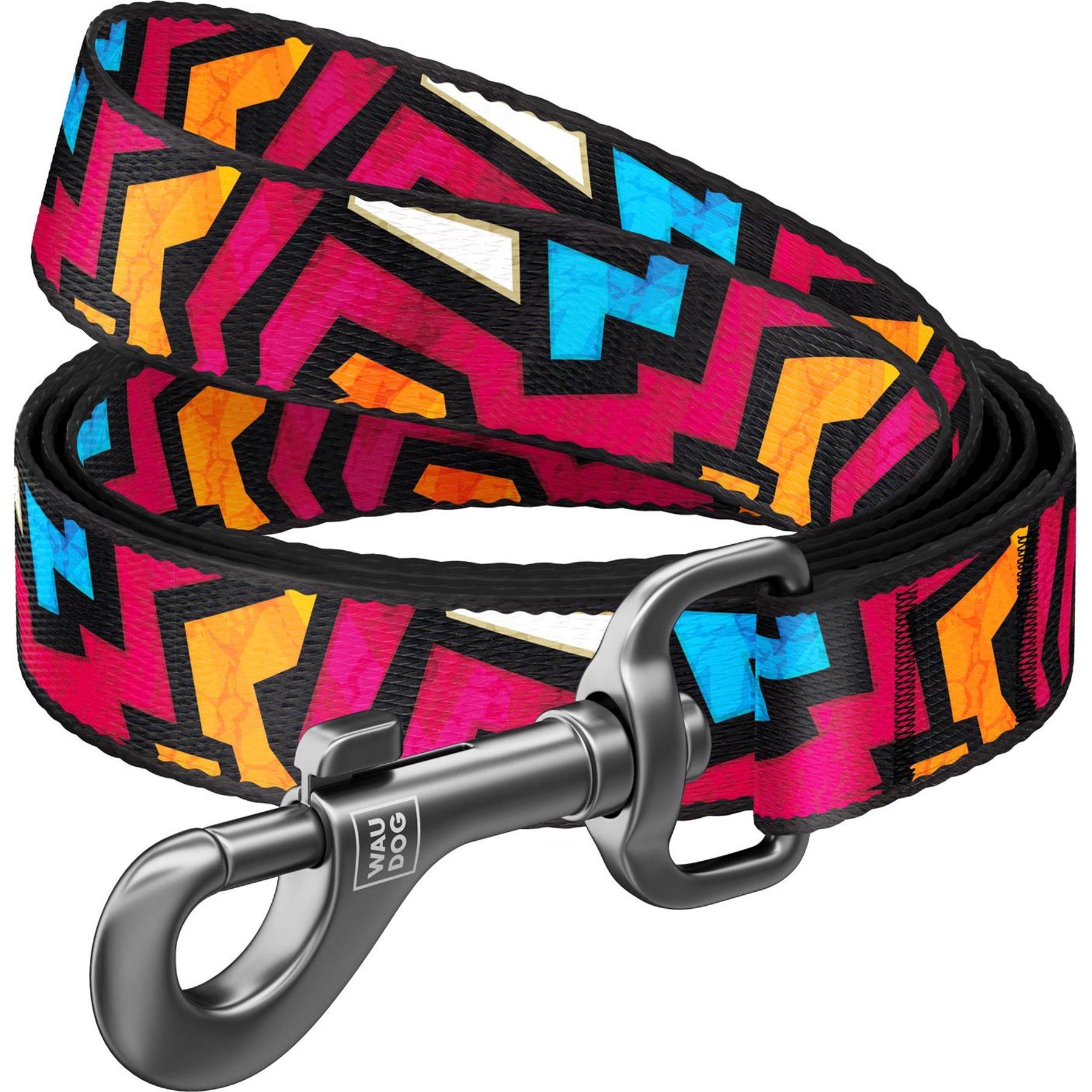 WAUDOG Nylon Dog Leash, Graffiti, Small