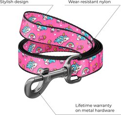 WAUDOG Nylon Dog Leash, Unicorns, Medium slide 2 of 6