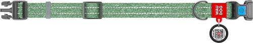 Show full view: WAUDOG QR Passport Cotton Dog Collar, Green, Large slide 4 of 7