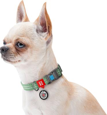Show full view: WAUDOG QR Passport Cotton Dog Collar, Green, X-Large slide 4 of 6