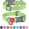 Show in main carousel: WAUDOG QR Passport Cotton Dog Collar, Lime Green, Medium slide 1 of 6