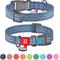 Show in main carousel: WAUDOG QR Passport Cotton Dog Collar, Navy Blue, Medium slide 1 of 6