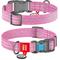 Show in main carousel: WAUDOG QR Passport Cotton Dog Collar, Pink, Small slide 1 of 7