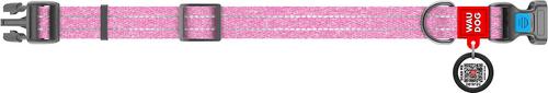 Show full view: WAUDOG QR Passport Cotton Dog Collar, Pink, Small slide 3 of 7