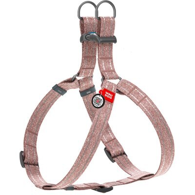 WAUDOG WAUDOG Re-Cotton Recycled Material QR Passport Dog Harness, Brown, Medium