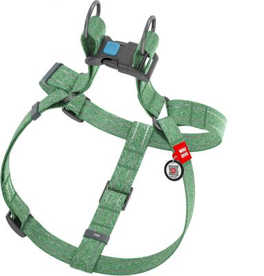 Show full view: WAUDOG Re-Cotton Recycled Material QR Passport Dog Harness, Green, Large slide 3 of 6