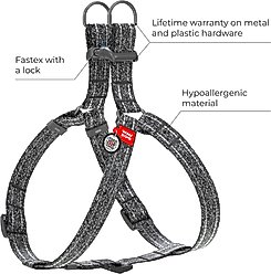 WAUDOG Re-Cotton Recycled Material QR Passport Dog Harness, Grey, Large slide 2 of 5