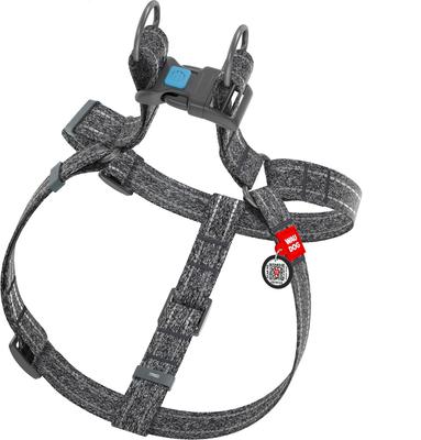Show full view: WAUDOG Re-Cotton Recycled Material QR Passport Dog Harness, Grey, Large slide 3 of 6