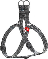 WAUDOG Re-Cotton Recycled Material QR Passport Dog Harness, Grey, Medium