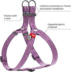 WAUDOG Re-Cotton Recycled Material QR Passport Dog Harness, Purple, Medium slide 2 of 4
