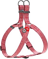 WAUDOG Re-Cotton Recycled Material QR Passport Dog Harness, Red, Medium