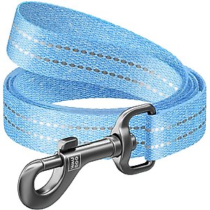 WAUDOG Reflective Cotton Dog Leash, Blue, Large/XX-Large, 5-ft