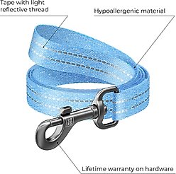 WAUDOG Reflective Cotton Dog Leash, Blue, Medium, 6.5-ft slide 2 of 7