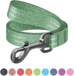 WAUDOG Reflective Cotton Dog Leash, Green, Large, 10-ft