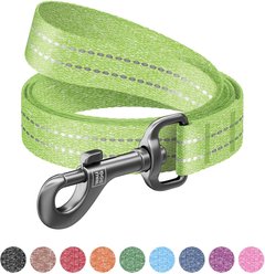 WAUDOG Reflective Cotton Dog Leash, Lime Green, Large, 10-ft