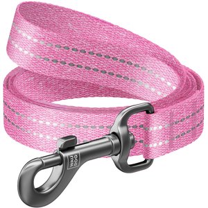 WAUDOG Reflective Cotton Dog Leash, Pink, Small, 5-ft