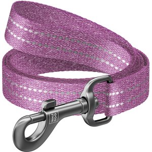 WAUDOG Reflective Cotton Dog Leash, Purple, Small, 10-ft