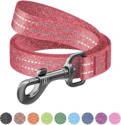 WAUDOG Reflective Cotton Dog Leash, Red, Large, 10-ft