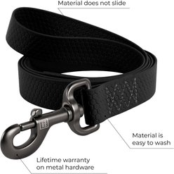 WAUDOG Waterproof Dog Leash, Black, Medium: 6-ft long, 3/4-in wide slide 2 of 6