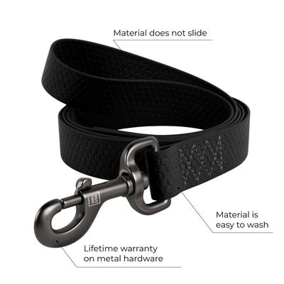 Show full view: WAUDOG Waterproof Dog Leash, Black, Medium: 6-ft long, 3/4-in wide slide 2 of 7