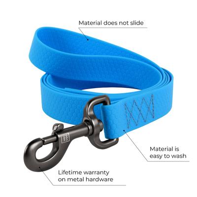 Show full view: WAUDOG Waterproof Dog Leash, Blue, Large: 10-ft long, 1-in wide slide 2 of 7