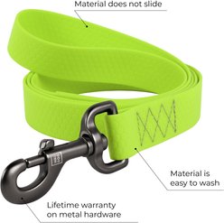 WAUDOG Waterproof Dog Leash, Green, Medium: 10-ft long, 3/4-in wide slide 2 of 6