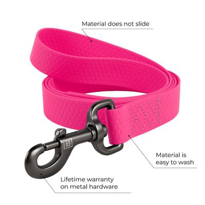Show full view: WAUDOG Waterproof Dog Leash, Pink, Small: 10-ft long, 5/8-in wide slide 2 of 7