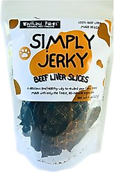 Waveland Paws Beef Liver Jerky Stick Dog Treats, 4-oz bag