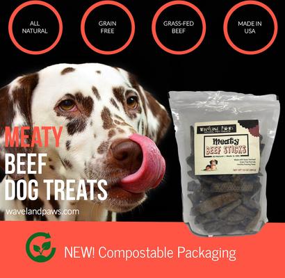 Show full view: Waveland Paws Beef Meaty Sticks Dog Treats, 10-oz bag slide 4 of 8