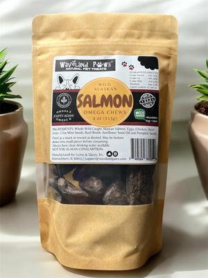 Show full view: Waveland Paws Omega Chews Salmon Grain-Free Dog Treats, 4-oz bag slide 3 of 7