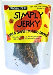 Waveland Paws Pork & Sweet Potato Jerky Stick Dog Treats, 4-oz bag