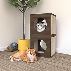 Way Basics 12.6-in Katsquare Cube Scratching Post, Royal Walnut slide 2 of 2