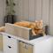 Show in main carousel: Way Basics Eco zBoard UBed Cat Scratcher, Charcoal Black, Medium slide 3 of 4