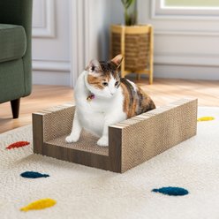 Way Basics Eco zBoard UBed Cat Scratcher, Royal Walnut, Medium