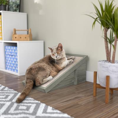 Show full view: Way Basics Katzone Scratching Ramp with Catnip, London Grey slide 3 of 4