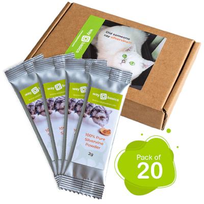 Show full view: Way Basics Organic Silvervine Catnip, 2-gm, box of 20 slide 1 of 5