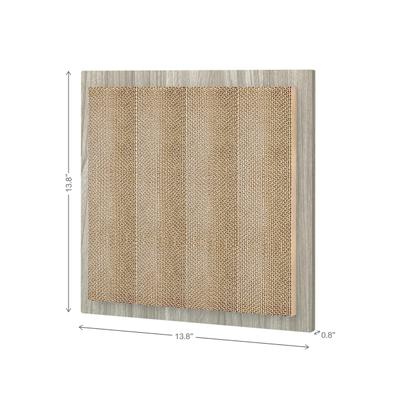 Show full view: Way Basics Square Wall Cat Scratcher, Medium, Aspen Grey slide 3 of 4