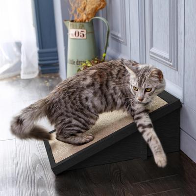 Show full view: Way Basics zBoard Paperboard Incline Scratcher Cat Toy, Black slide 5 of 9