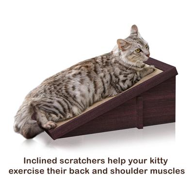 Show full view: Way Basics zBoard Paperboard Incline Scratcher Cat Toy, Espresso slide 6 of 10