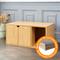 Show in main carousel: Way Basics zBoard Paperboard Modern Enclosed Cat Litter Box, Natural slide 7 of 11