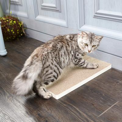 Show full view: Way Basics zBoard Paperboard Simple Scratcher Cat Toy, White slide 2 of 4