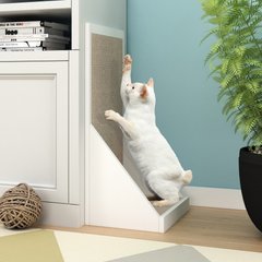 Way Basics zBoard Paperboard Vertical Scratcher Cat Toy, White