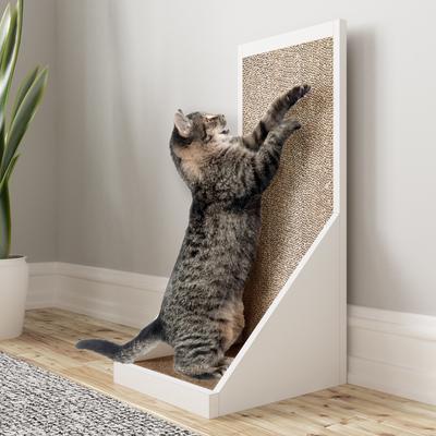 Show full view: Way Basics zBoard Paperboard Vertical Scratcher Cat Toy, White slide 3 of 7