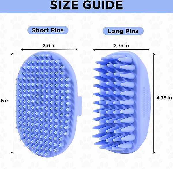 Show full view: We Love Doodles Bath Dog Grooming Brush, 2 count, Blue slide 4 of 9