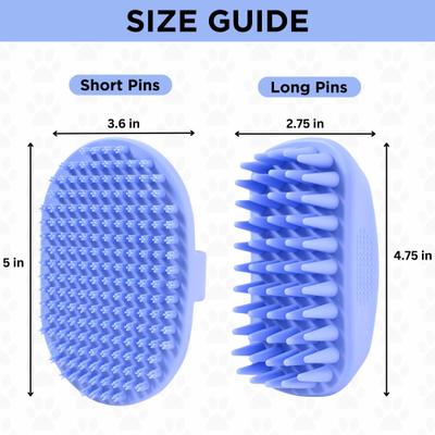 Show full view: We Love Doodles Bath Dog Grooming Brush, 2 count, Blue slide 4 of 9